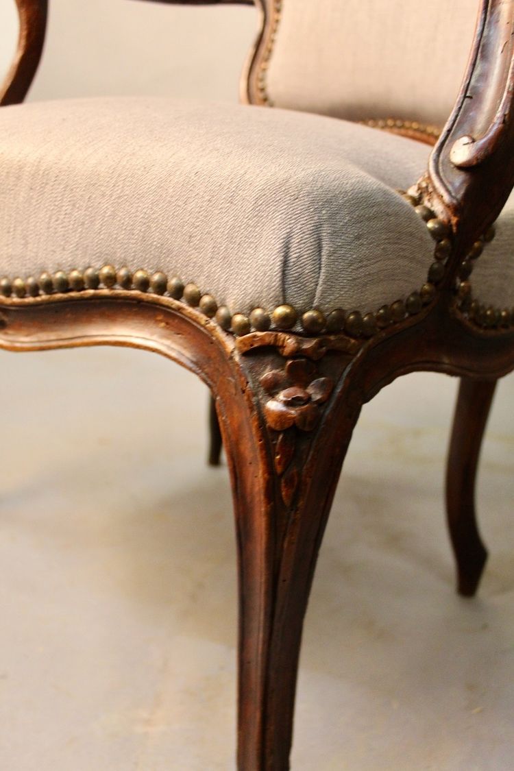 Ensemble de 4 fauteuils Cabriolet Louis XV