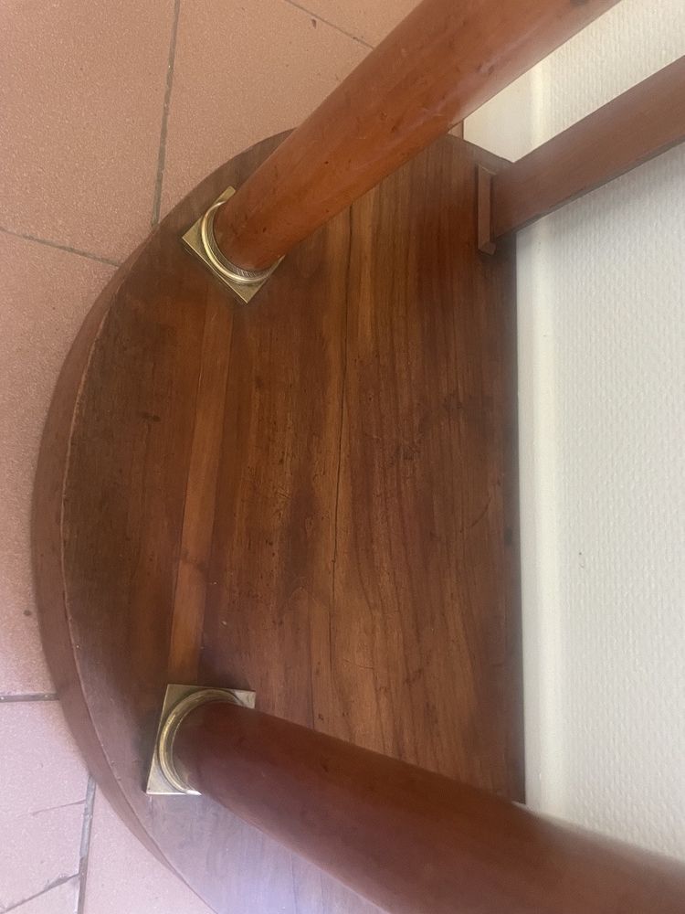 Small console in blond mahogany from the Empire period