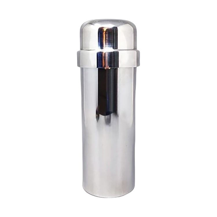 1960s Gorgeous Cocktail Shaker in Silver Plated by P.M. Made in Italy