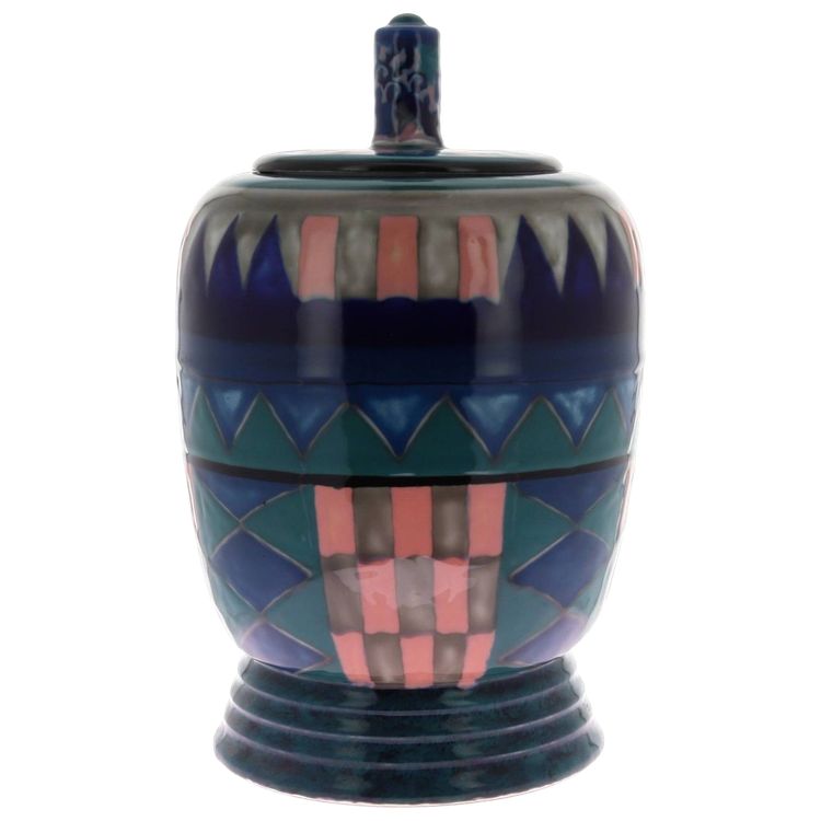 Camille Tharaud & Henri Rapin, Lidded Vase, Art Deco Ceramic