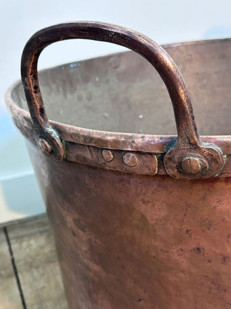 Chaudron / bassine ancienne en cuivre diamètre 58 cm