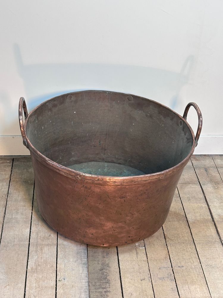 Chaudron / bassine ancienne en cuivre diamètre 58 cm