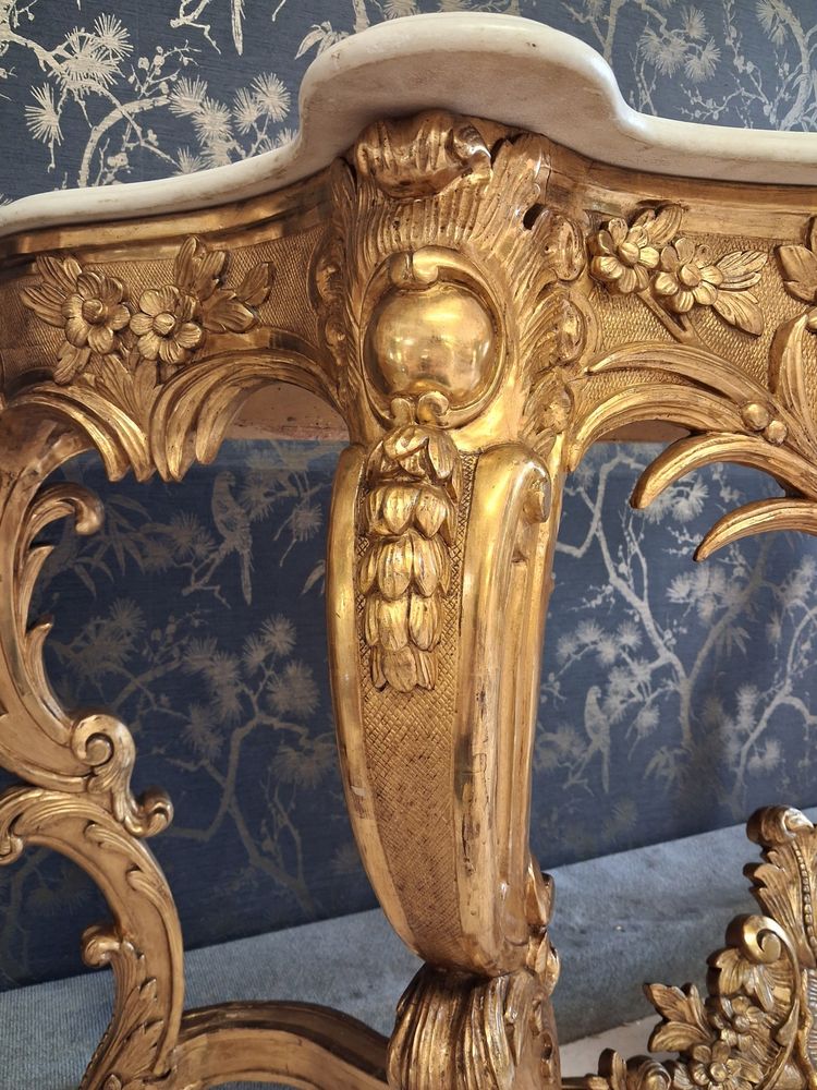 Console 4 pieds époque Napoléon III  