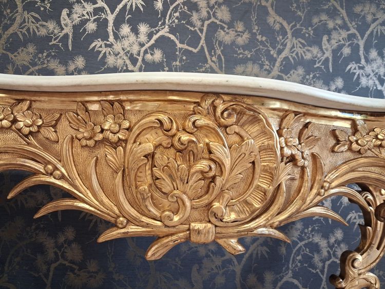 Console 4 pieds époque Napoléon III  