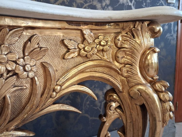 Console 4 pieds époque Napoléon III  