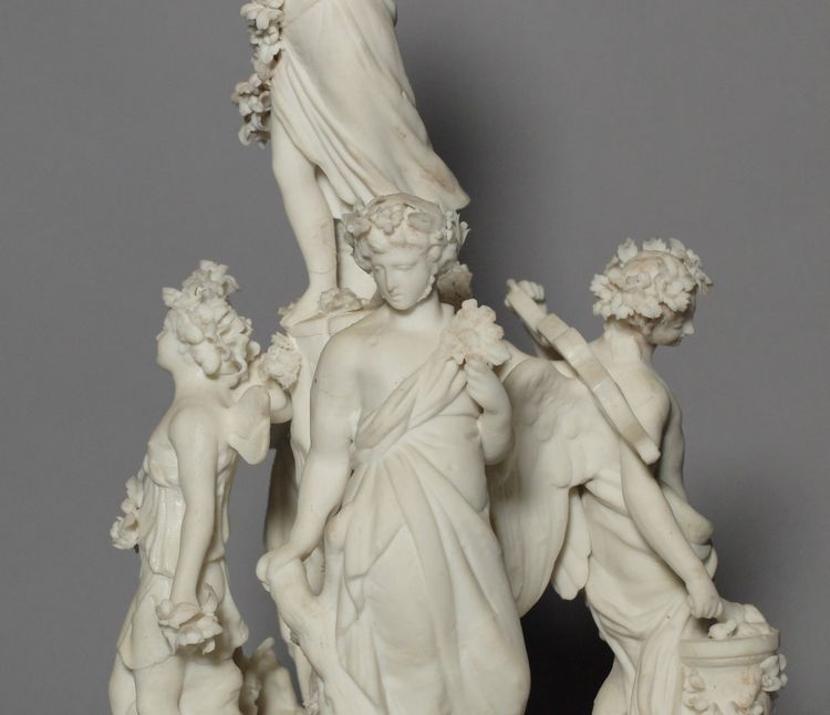 Allegorical group in biscuit - Paris, circa 1800