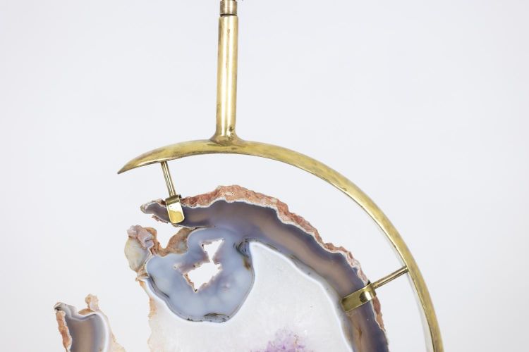 Lampada in bronzo e ametista. Anni '70. LS6460275S