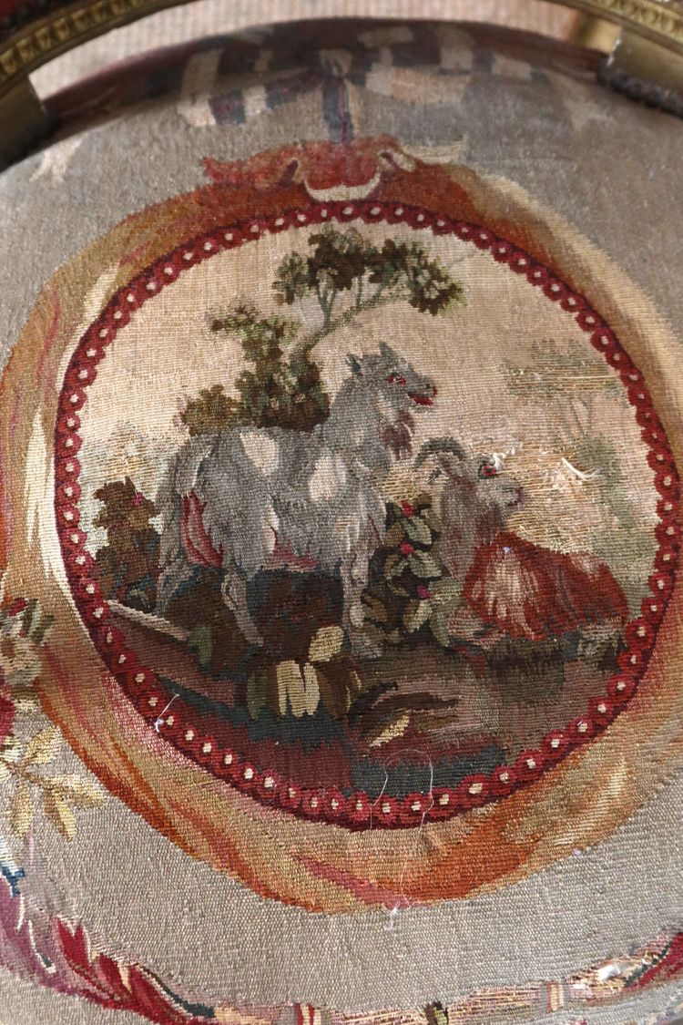 Coppia di poltrone Luigi XVI, XIX secolo