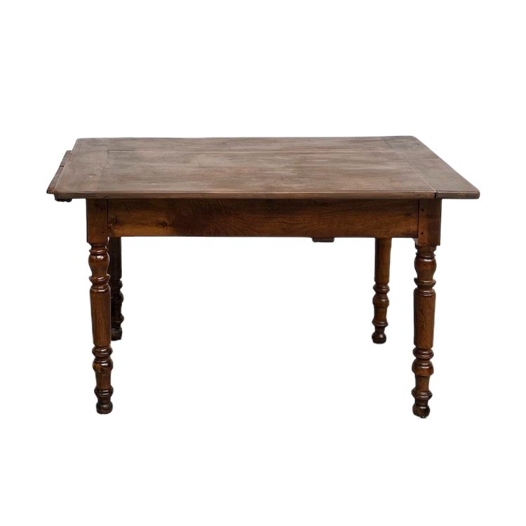 Petite table ancienne en noyer, 1890