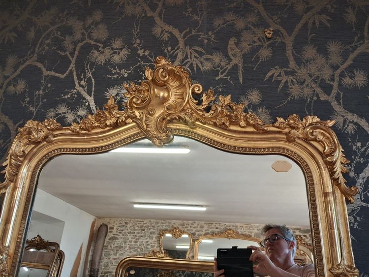 Specchio d'epoca Napoleone III 175 x 98