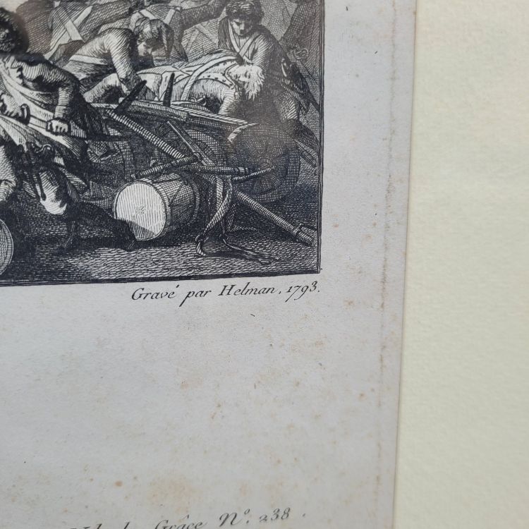 Pair of framed engravings, French Revolution, 18th/19th century