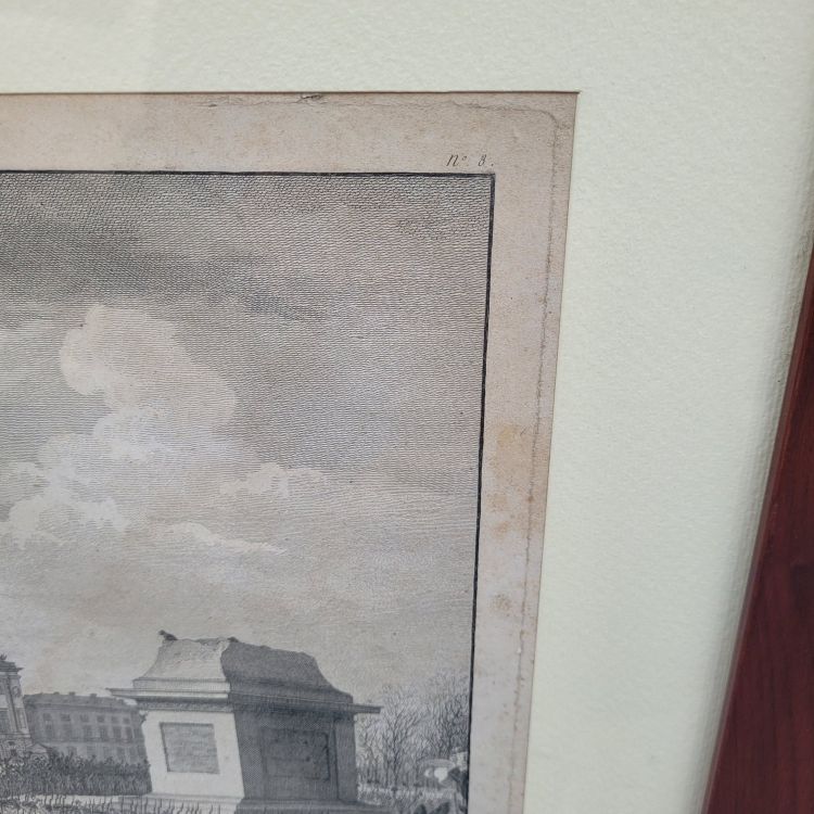 Pair of framed engravings, French Revolution, 18th/19th century