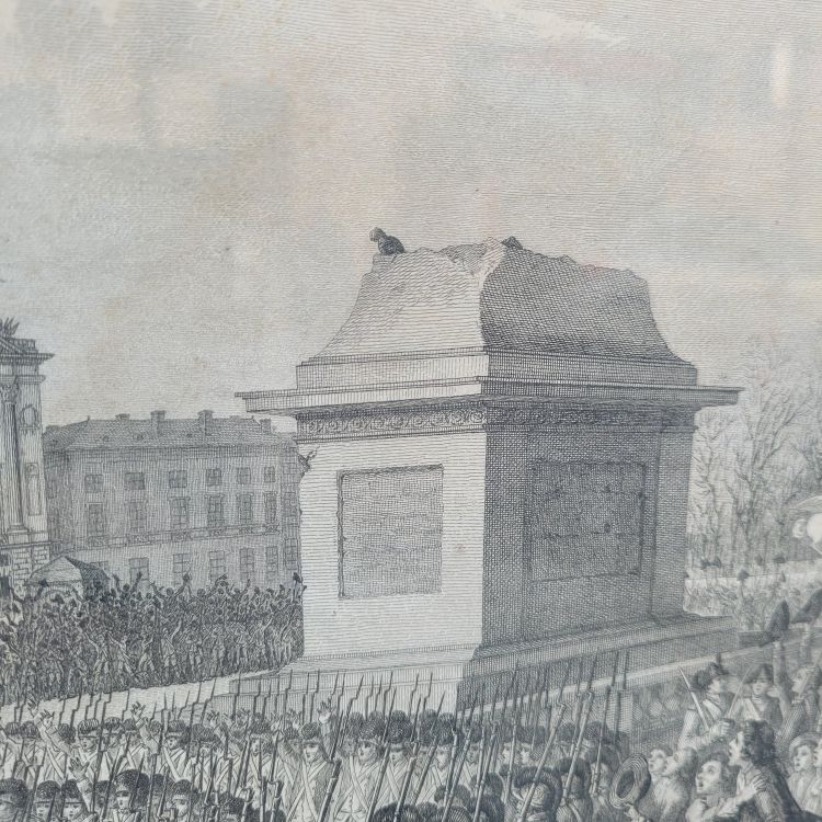 Pair of framed engravings, French Revolution, 18th/19th century