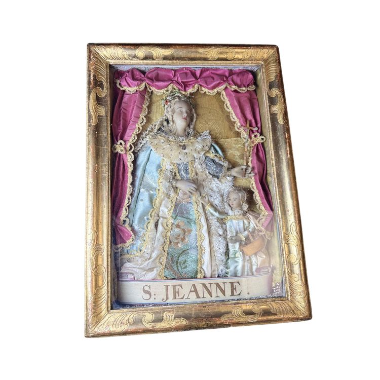 Saint Joan of France - Dressed wax figure from Nancy - 18th century