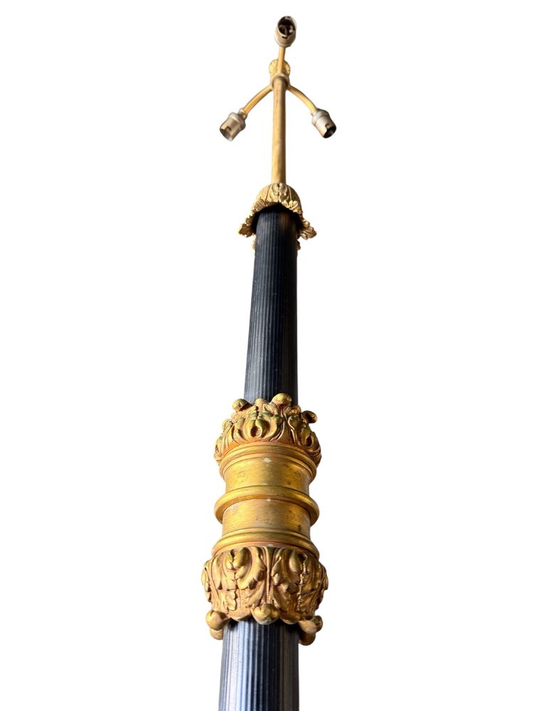 Floor lamp / Lamp with cherubs, Napoleon III period, By Albert-Ernest Carrier-Belleuse, H: 1.80m