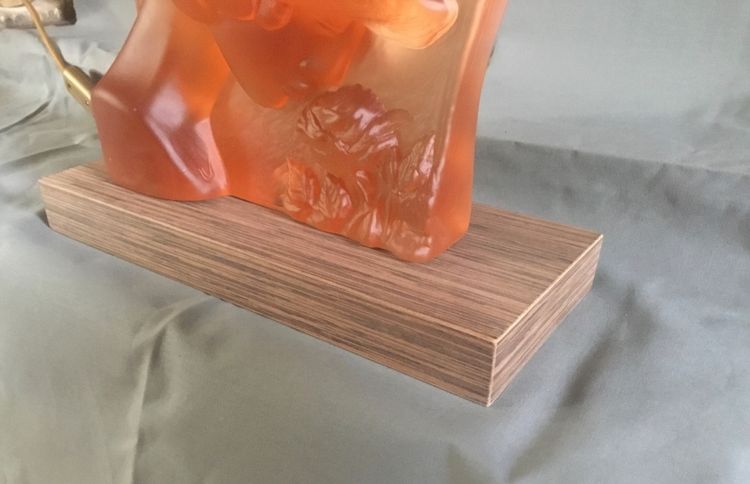 Lampe Art-Déco pâte de verre