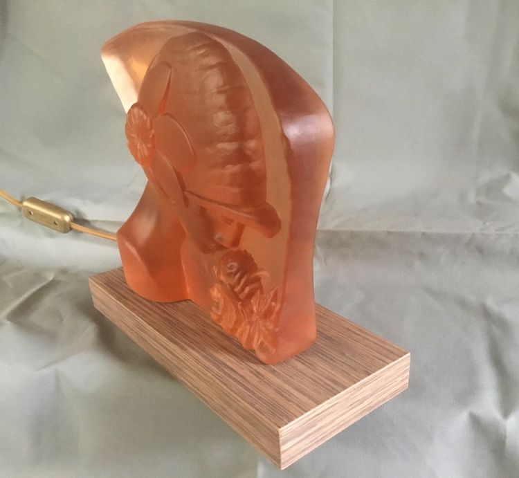Lampe Art-Déco pâte de verre