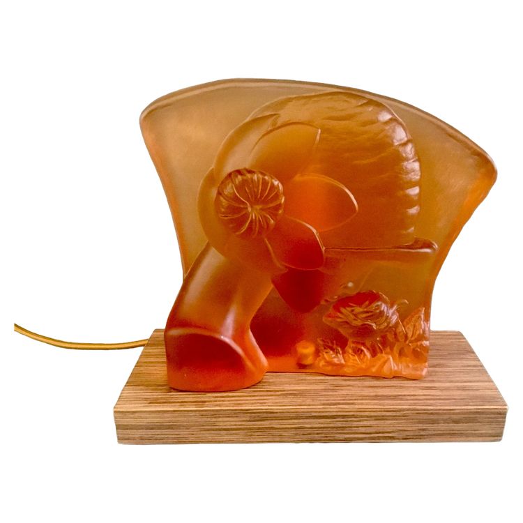 Lampe Art-Déco pâte de verre