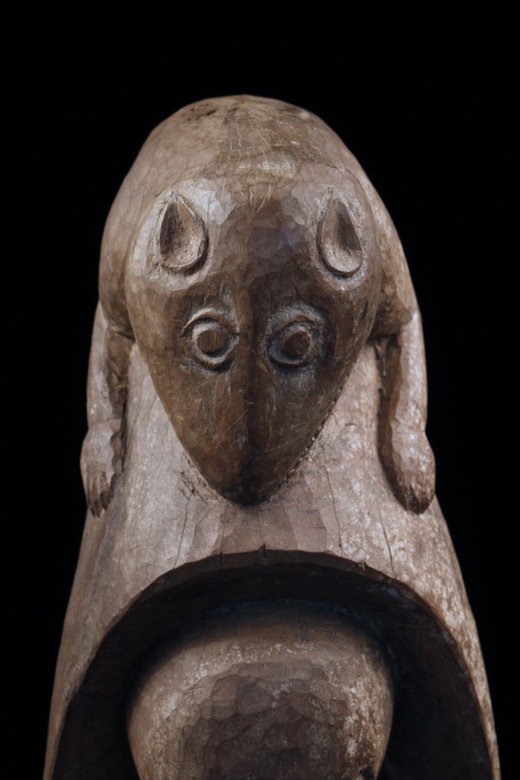 Hauspfosten, Totem, Ozeanische Kunst, Stammeskunst, Ozeanien, Papua-Neuguinea, 142 cm