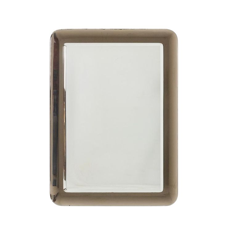 Miroir rectangulaire bicolore à angles arrondis. Circa 1950.LS6479458D
