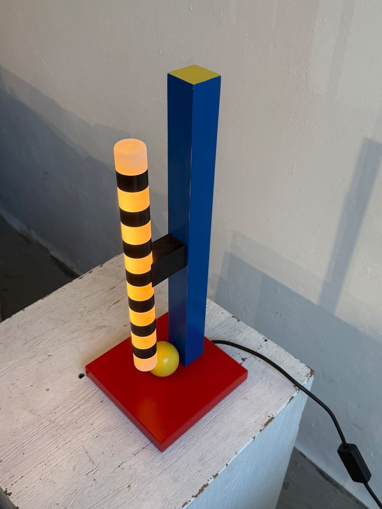 GERARD LAMY M.R.M model lamp in the style of Memphis