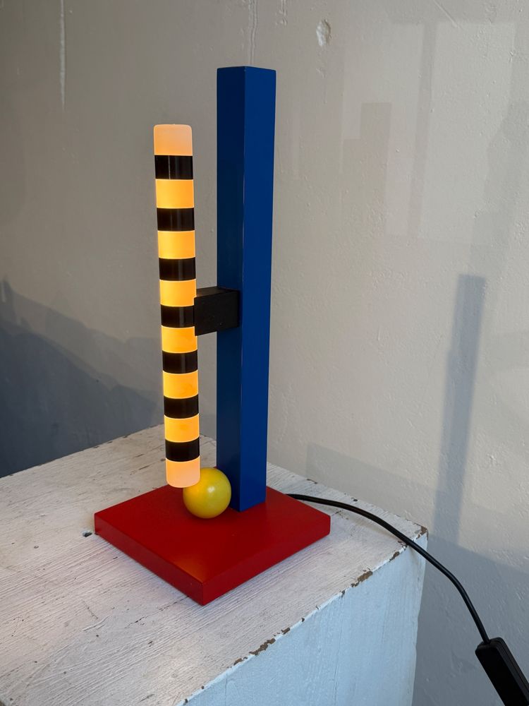 GERARD LAMY M.R.M model lamp in the style of Memphis