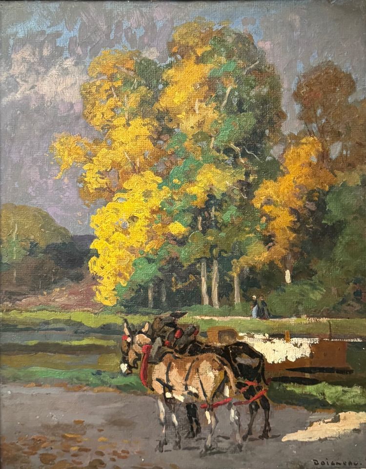 Paesaggio animato, riva del fiume di Ed Doigneau