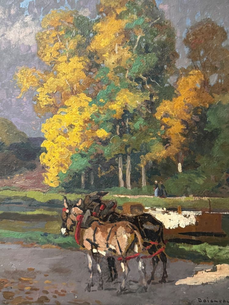 Paesaggio animato, riva del fiume di Ed Doigneau