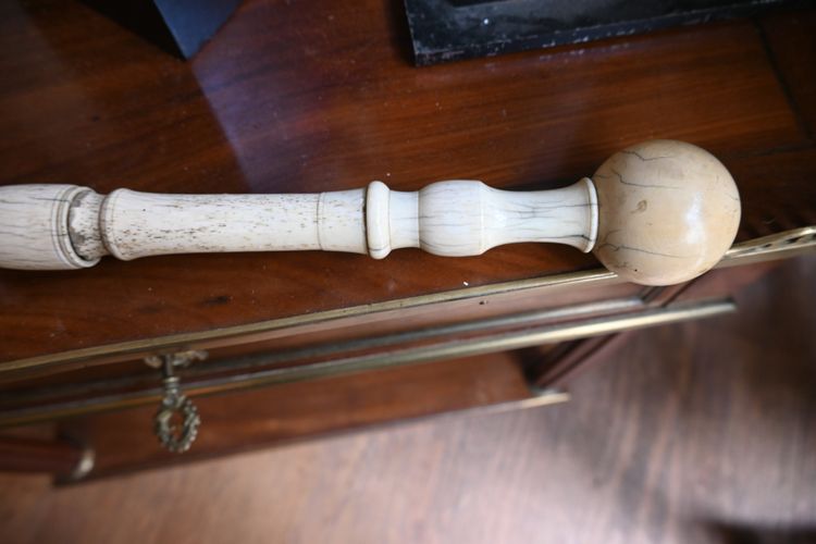 Rare baton de chef de fanfare du XIX