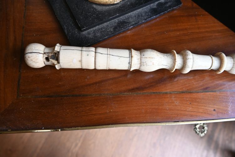 Rare baton de chef de fanfare du XIX
