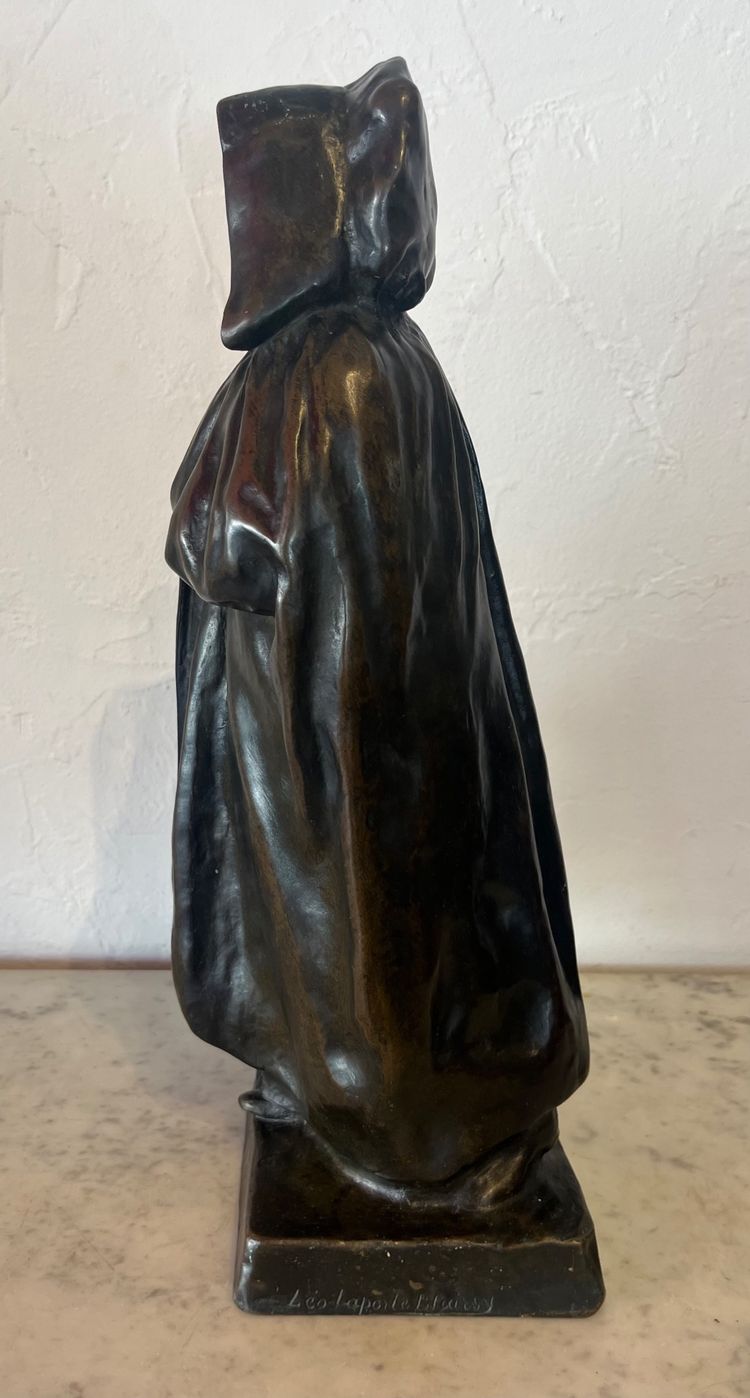 Scultura in bronzo - Il lattaio - L. Laporte Blairsy - Houdebine - Francia - XIX secolo