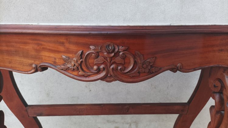 Console Napoléon III en acajou