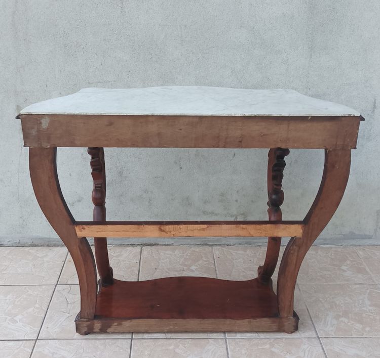 Console Napoléon III en acajou