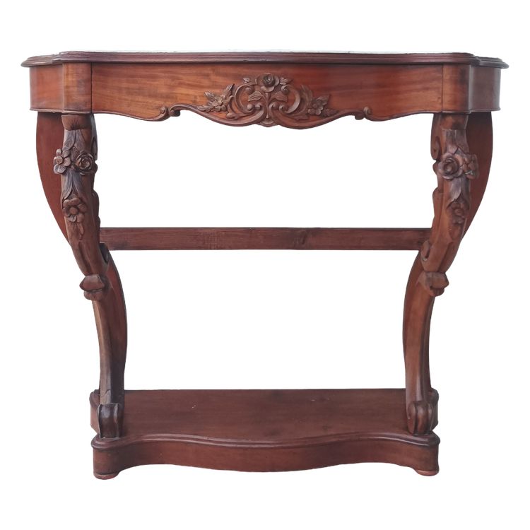 Console Napoléon III en acajou