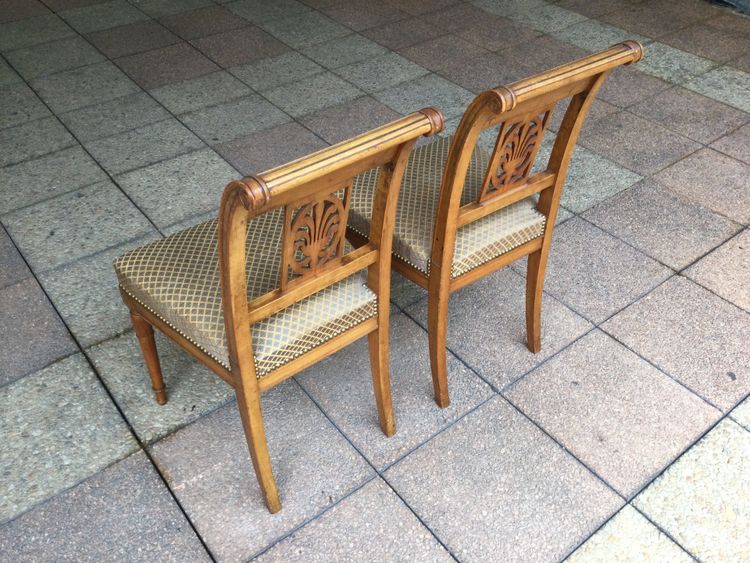 5 chairs (3+2) in the Directoire style