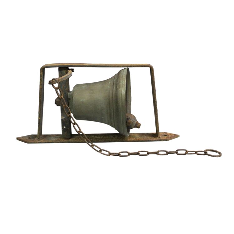 Cloche de maison et son support vers 1900