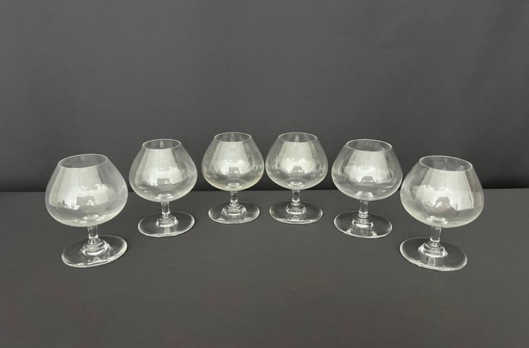 Set of 6 crystal cognac glasses – Baccarat, with original box