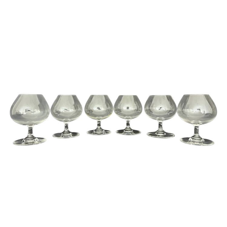 Set of 6 crystal cognac glasses – Baccarat, with original box