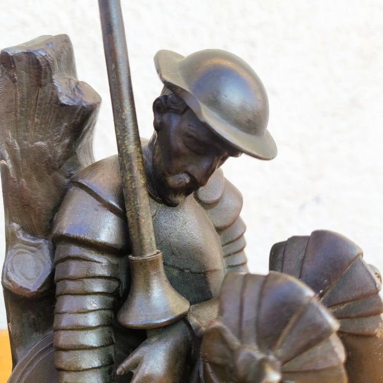 Janle / Max Le Verrier, Paire De Serre-livres Don Quichotte, Art Déco, XXème Siècle