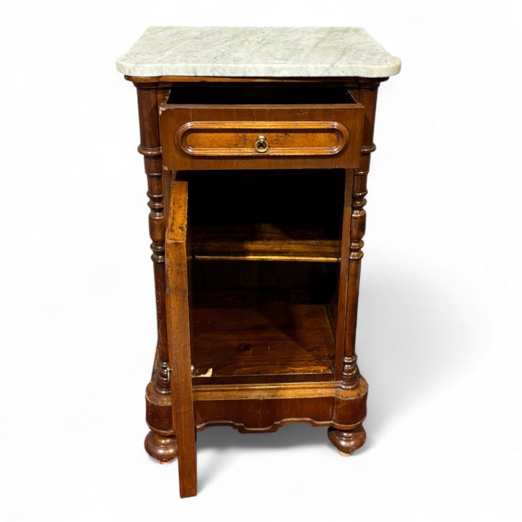 Antique pair of Louis Philippe bedside tables