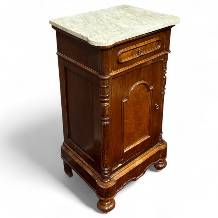 Antique pair of Louis Philippe bedside tables