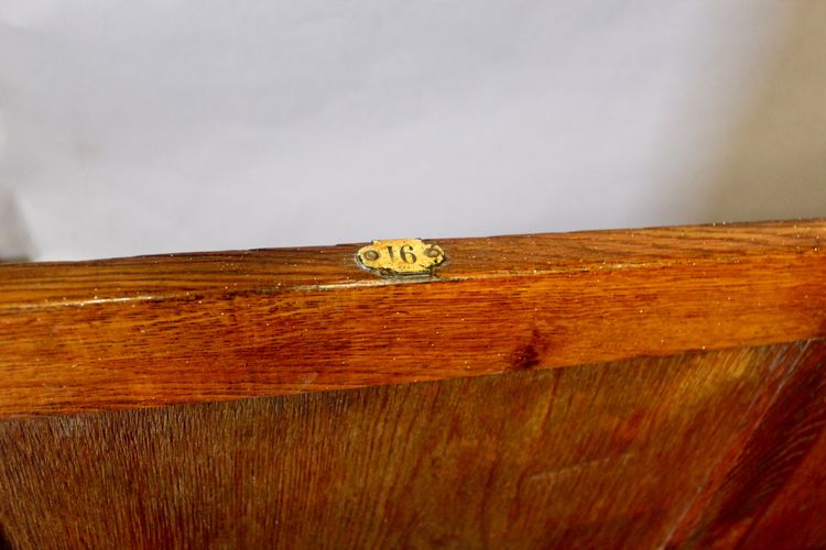 Banc d'église 3 places en chêne