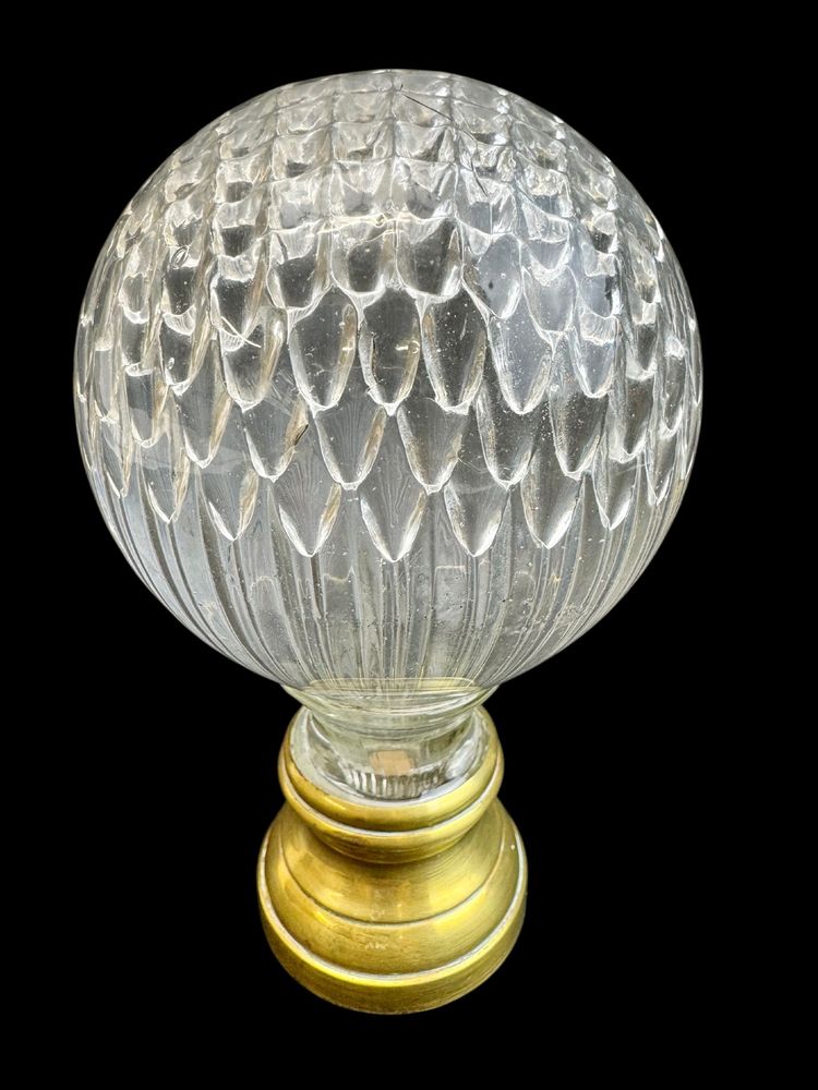Boule d’escalier en cristal Nid d’Abeilles 