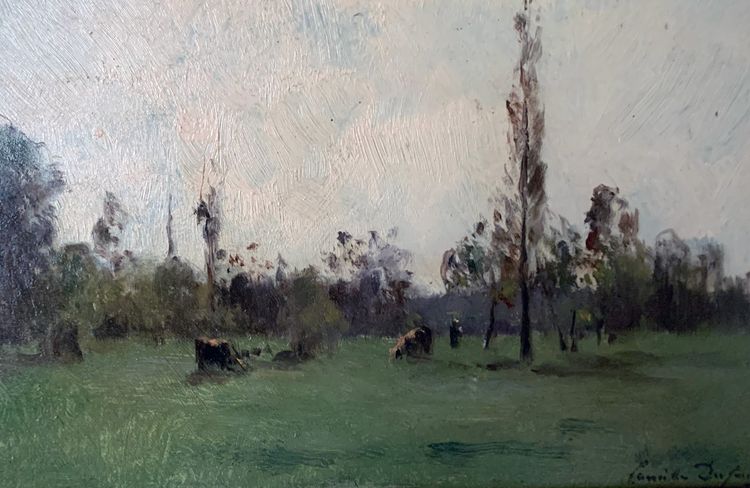 Paesaggio di Montigny-sur-Loing di Camille Dufour (1841-1933)