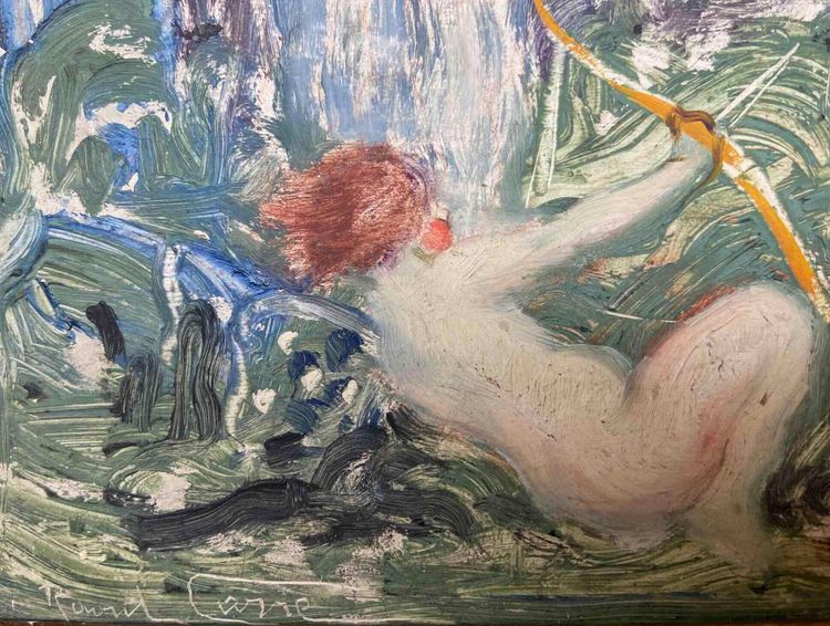 Painting by Raoul CARRÉ - The Judgment of Pâris