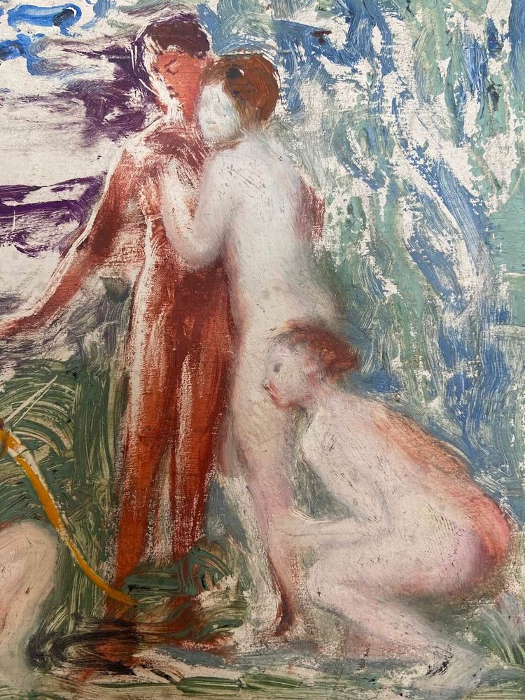 Painting by Raoul CARRÉ - The Judgment of Pâris