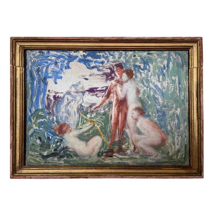 Painting by Raoul CARRÉ - The Judgment of Pâris