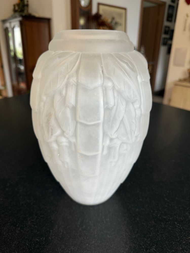 Superb and important Art Deco vase signed Muller Frères