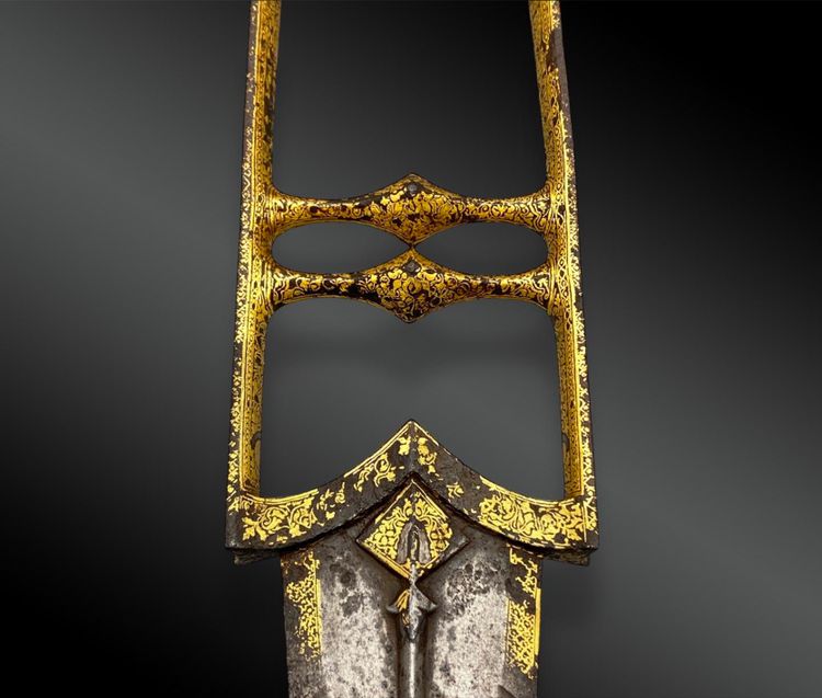 COLTELLO chiamato Katar Djamadhar - Impero Mughal, India - Inizio del XIX secolo