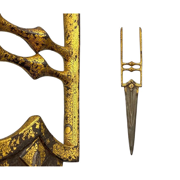 COLTELLO chiamato Katar Djamadhar - Impero Mughal, India - Inizio del XIX secolo
